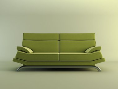 Modern yeşil kanepe