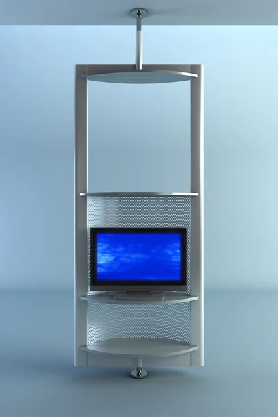 Plasma TV on the rack — Stock Photo, Image