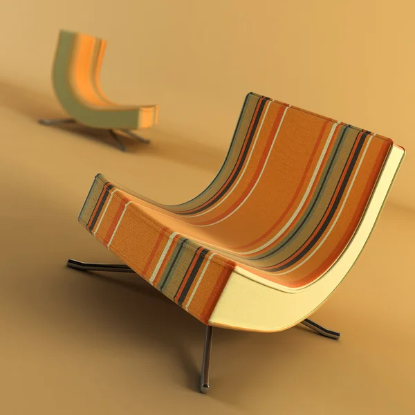 Modern koltuk 3d rendering — Stok fotoğraf