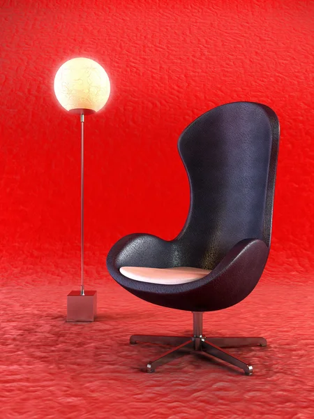 Modern armchair 3d rendering — Stock Photo, Image