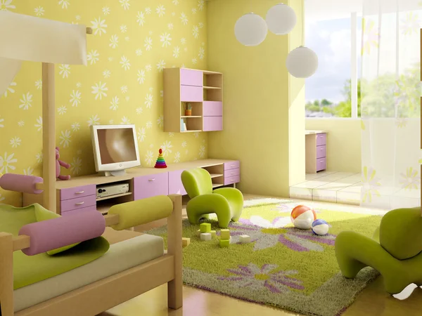 Habitación de los niños interior — Foto de Stock