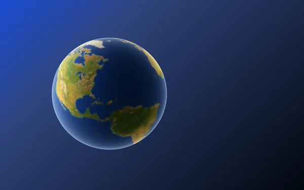 Uzaydan Dünya görünümü — Stok fotoğraf