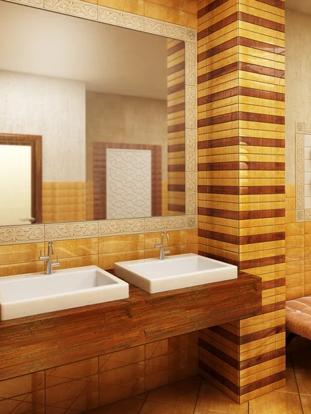 Marokko's stijl badkamer interioor — Stockfoto