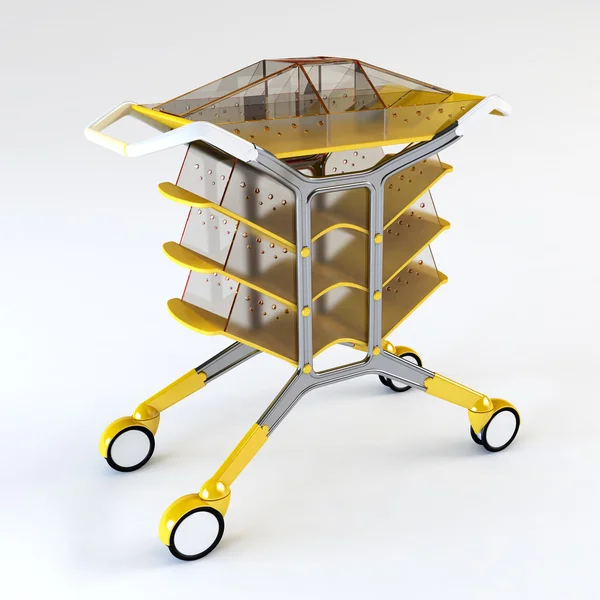 Handcart 3d rendering — Stock Photo, Image