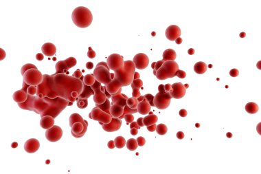 Blood red corpuscles clipart