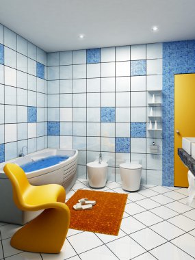 Bathroom interior clipart