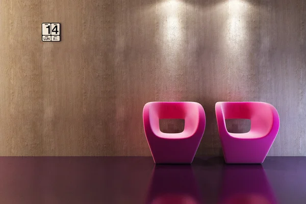 Sofá moderno 3d renderizado — Foto de Stock