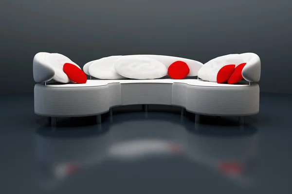 Modernes Sofa 3D Rendering — Stockfoto