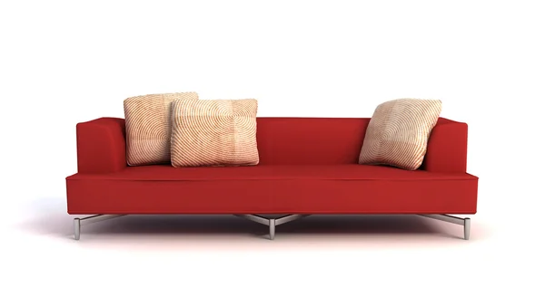 Sofá moderno 3d renderização — Fotografia de Stock