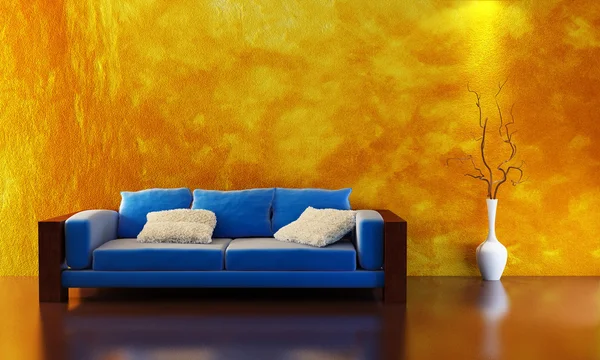 Sofa 3D Rendering — Stockfoto