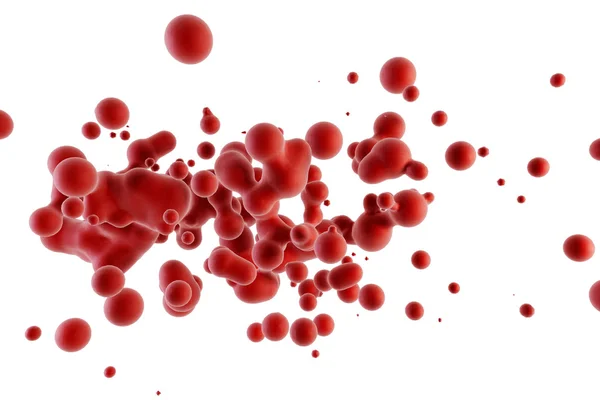 Blutrote Teilchen — Stockfoto