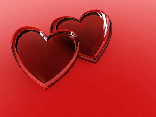 Couple of hearts — Stock Photo, Image