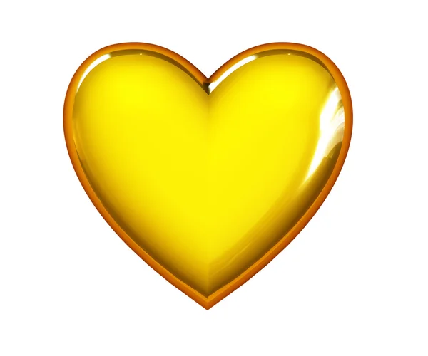 Красное сердце 3d — стоковое фото