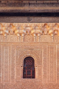 Wall's part in the Alhambra palace, Granada, Spain clipart