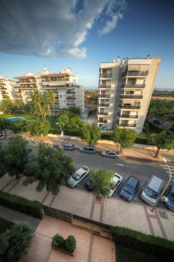 Şehir Manzaralı yukarıdan, cambrils, İspanya