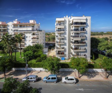 City view from above, Cambrils, Spain clipart