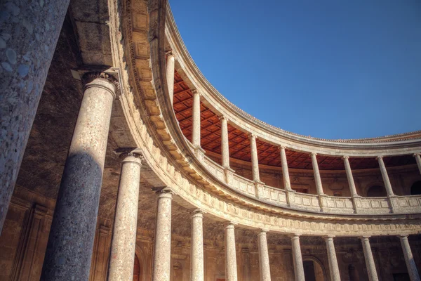 stock image Historical pavilion in the Alhambra palace, Granada, Spain