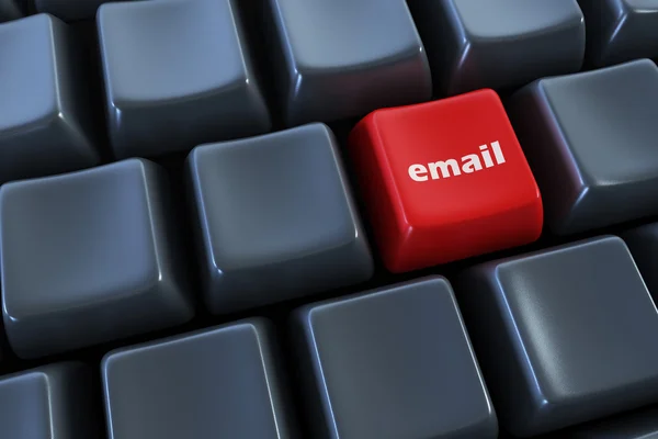 Klavye ile e-posta düğmesi — Stok fotoğraf