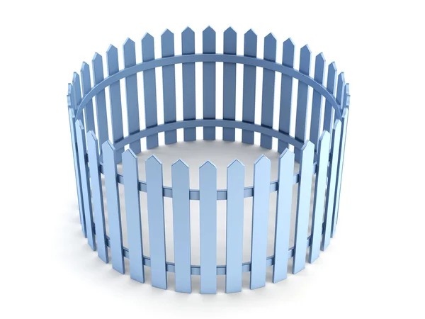 New blue fence — Stock Photo, Image
