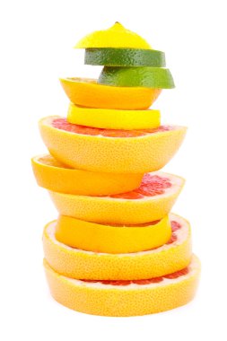 Hill of citrus fruit clipart