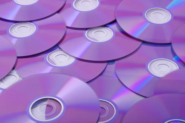 Mnoho cd disků — Stock fotografie