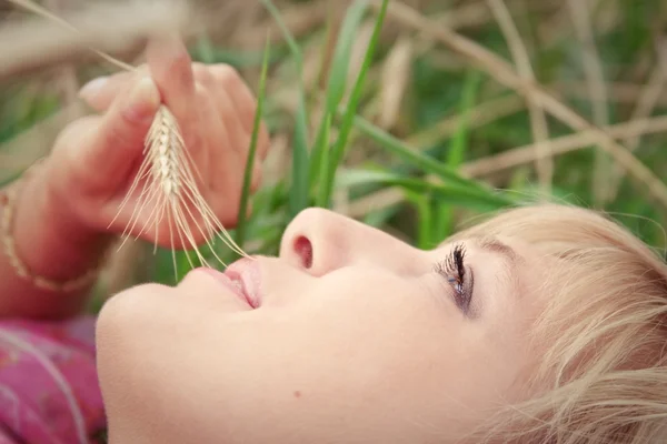 stock image Face of young woman