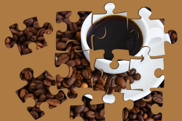 Кава головоломки — стокове фото