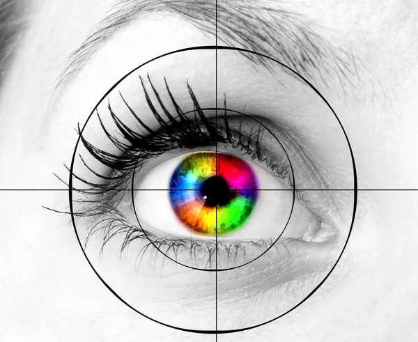 Eye and target — Stock Photo, Image