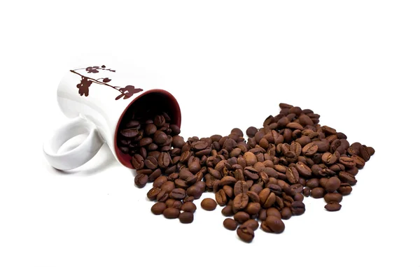 カップ&コーヒー豆 — ストック写真
