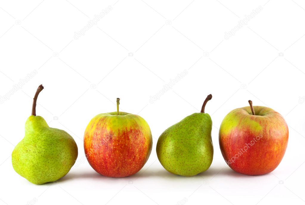 Fresh apples and pears