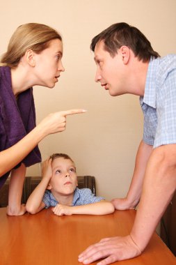 Conflict in a family 3 clipart