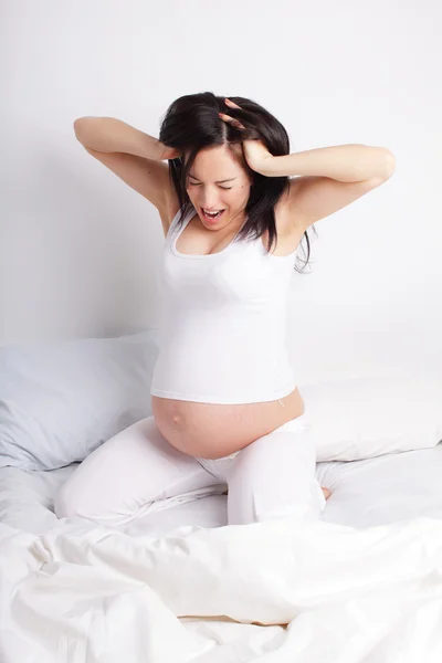 El estrés a la mujer embarazada —  Fotos de Stock