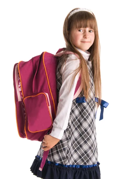 Sırt çantası ile kız — Stok fotoğraf