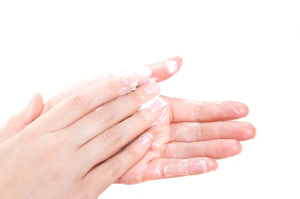 Massage der weiblichen Hände — Stockfoto