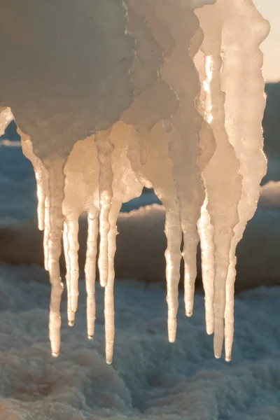 Icículos en invierno — Foto de Stock