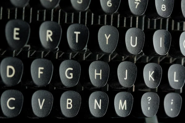 Stara klawiatura maszyny do pisania — Zdjęcie stockowe