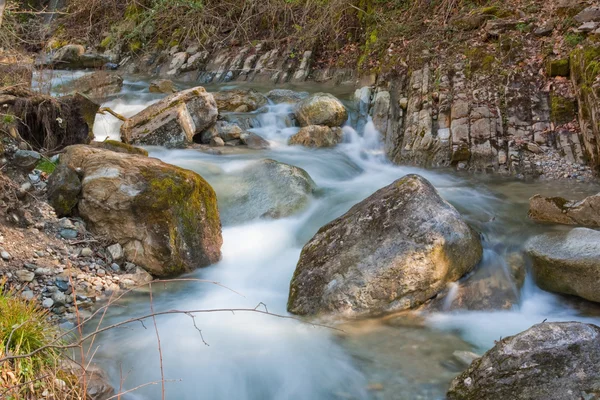 stock image Waterfall with stones