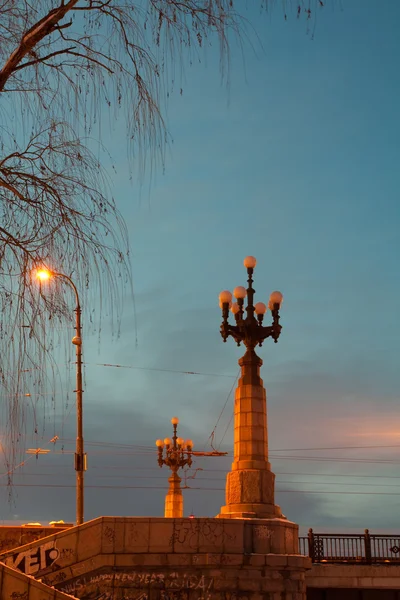 Şehre kış manzarası — Stok fotoğraf
