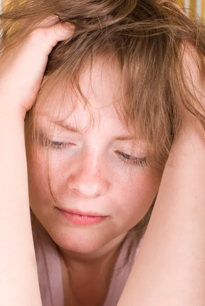 stock image Face sad girl