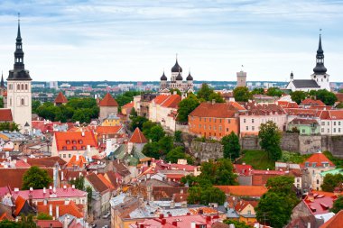 Tallinn from above, Estonia clipart