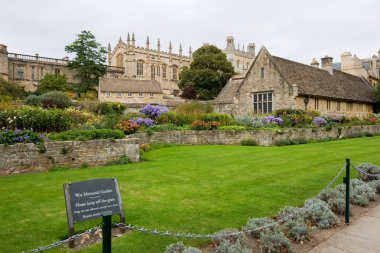 War memorial Bahçe. Oxford, İngiltere