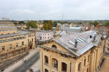 Oxford yukarıda. Oxfordshire, İngiltere