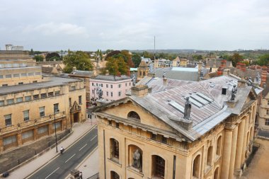 Oxford from above. Oxfordshire, England clipart