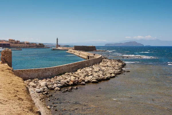 El puerto de Chania. Creta — Foto de Stock