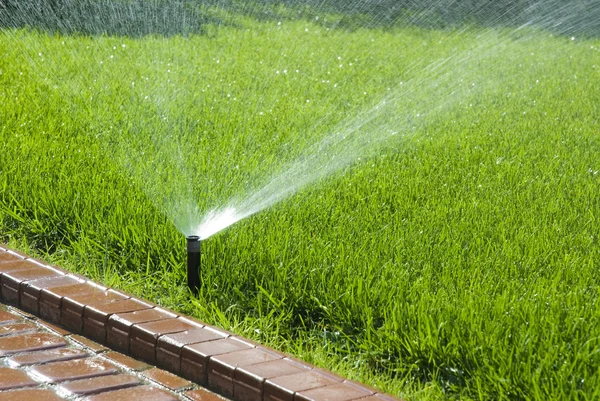 Sprinkler der automatischen Bewässerung — Stockfoto