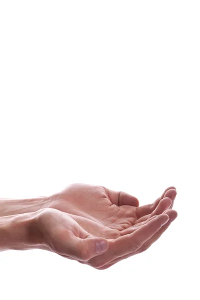 stock image Cent drop in hands