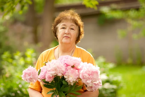 stock image Portrait of elderly woman