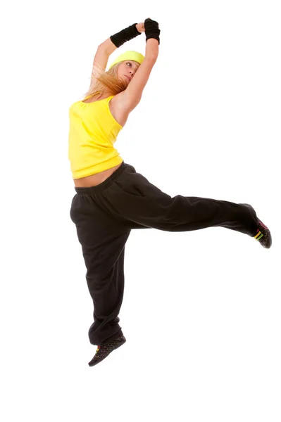 女性ダンサーをジャンプ — ストック写真