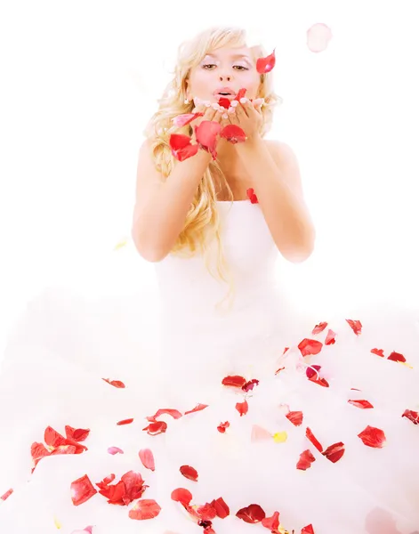 Krásné rozesmáté nevěsta — Stock fotografie