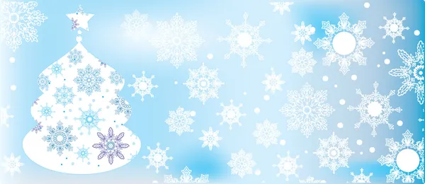 Light blue Christmas background — Stock Photo, Image